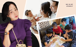 Bà mẹ "cực phẩm" Cún Bông: Vừa sinh con thứ 5 đã khoe thân hình đồng hồ cát, gái còn son chưa chắc sánh bằng