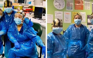 Bệnh viện London "thất thủ" vì Covid-19, y tá kiệt sức trùm túi rác làm việc do đồ bảo hộ thiếu trầm trọng
