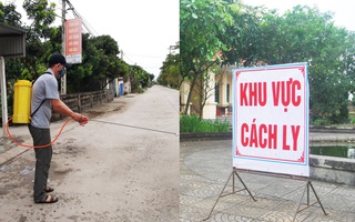 Ninh Bình: Cách ly 24 người tiếp xúc với BN170, dân làng khử khuẩn khắp các con ngõ