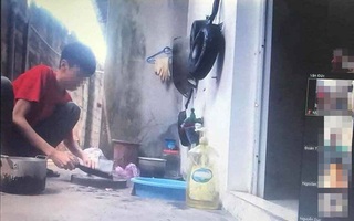 Đang học online thì mẹ bắt đi nấu cơm, sợ giáo viên không tin nên nam sinh chứng minh luôn khiến cả lớp ôm bụng cười 