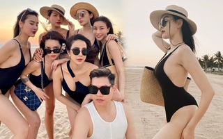 Đập tan tin đồn bầu bí, Hà Lade diện đồ bơi sexy khoe body S-line, Diệp Lâm Anh, Kỳ Duyên cũng hot "gần chết"