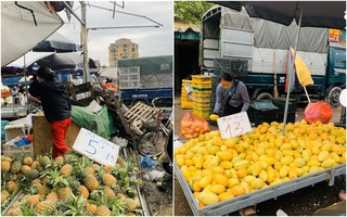 Hà Nội: Giá xoài, dứa hạ giá chỉ bằng 1/2 tháng trước