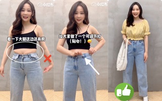 Đây chính xác là chiếc quần jeans ma thuật mà bất kỳ cô nàng "bụng mỡ" nào cũng khao khát