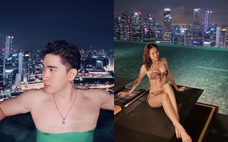 Cố tình che giấu nhưng Ninh Dương Lan Ngọc và Chi Dân vẫn để lộ việc đi du lịch Singapore cùng nhau