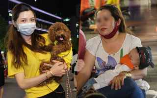 Nhiều gia đình Sài Gòn đi chơi lễ đêm 30/4: Người đeo khẩu trang kỹ lưỡng, người vô tư không che chắn