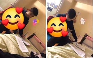 Mẹ đăng ảnh khoe khéo con chăm học, ai ngờ dân mạng lại phát hiện chi tiết lạ rồi phong luôn làm "học sinh bỉm sữa"