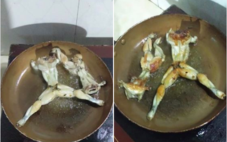 Cô gái khoe món ăn lần đầu được trải nghiệm khi vào bếp, dân mạng phì cười vì "thần thái" ngất trời