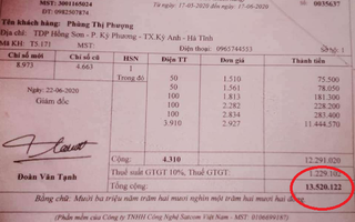 Người phụ nữ độc thân có hóa đơn tiền điện "vọt" từ 71 nghìn lên 13,5 triệu đồng bị cắt điện