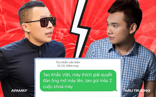 "Biến căng" Vbiz: Ca sĩ Khắc Việt gay gắt gọi Vũ Khắc Tiệp là "con đàn bà", tuyên bố sẽ vào Sài Gòn để "xử đẹp"