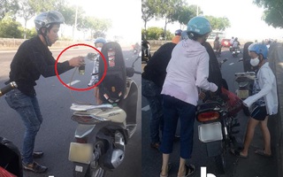 Gặp 2 mẹ con đang loay hoay dắt xe dưới trời nắng gắt, chàng trai có hành động nhanh trí khiến dân mạng thả tim rần rần