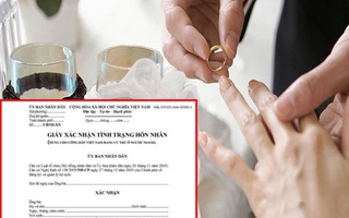 Bộ Tư pháp nói về quy định ghi tên người định cưới vào Giấy xác nhận độc thân