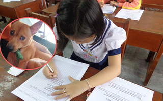 Cười ngất với bài văn tả cún cưng của cô bé tiểu học: Không ăn xương mà thích ăn kem nhưng bá đạo nhất là dám làm 1 việc này 