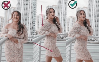 Không cần photoshop bóp bụng chỉnh eo, chỉ cần tạo dáng thế này thì béo đến mấy nhìn cũng gọn dáng đáng kể 