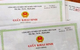 Từ ngày 1/9, không còn phạt người đăng ký khai sinh muộn cho con