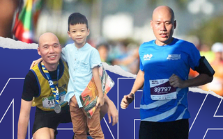 Giảm 20kg nhờ chạy bộ, ông bố 8x kéo theo cả gia đình vào “đường đua” 200km/ tháng