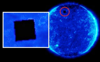 Tại sao trong tấm ảnh Mặt Trời của NASA chụp lại có một hình vuông đen ngòm như thế này?