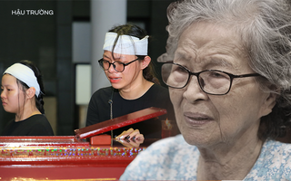 Tang lễ NSƯT Hoàng Yến "Của để dành": Con cháu khóc thương trước sự ra đi của nghệ sĩ