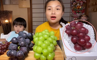 Quỳnh Trần JP mạnh tay chi tiền mua nho đắt nhất thế giới 2 triệu/chùm về review, vậy cuối cùng loại nho này có gì đặc biệt mà giá lại cao đến thế?