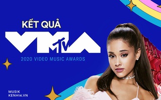 Kết quả MTV VMAs 2020: Lady Gaga và BTS chiếm trọn spotlight, Ariana Grande gom nhanh 4 giải, riêng Billie Eilish trắng tay