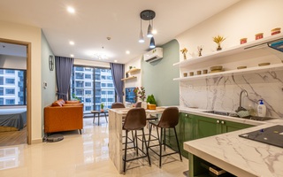 Căn hộ 43m² trang trí với màu sắc tươi sáng có chi phí hoàn thiện 100 triệu đồng ở Hà Nội