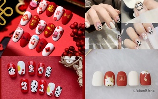 Gợi ý 16 mẫu nail vừa đẹp vừa sang, diện Tết Tân Sửu 2021 này là quá chuẩn bài sang xịn