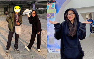 Nhật Lê bỗng dưng vui tính cầm tấm biển ghi "Hải quay xe", dân tình xôn xao ngạc nhiên không biết liệu có phải cô nàng đang "cà khịa" bạn trai cũ?