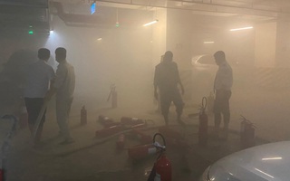 Hà Nội: Cháy ô tô trong hầm để xe chung cư cao cấp, cư dân náo loạn vì hệ thống báo cháy không hoạt động