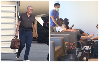 Tỷ phú Bill Gates lộ vẻ ngoài "xuống cấp" trong khi vợ cũ thoải mái thư giãn, được trai trẻ phục vụ