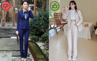 Kiểu suit đã lỗi mốt: Diện lên già chát, nàng công sở 30+ càng phải tránh