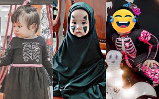 Nhập vai phù thủy Halloween, diện đồ đáng sợ nhưng bé nào cũng siêu cưng, chỉ có bé cuối cùng khiến mọi người cười sảng