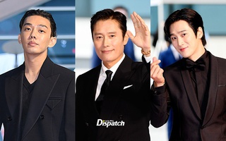 Thảm đỏ "hot" nhất xứ Hàn hôm nay: Yoo Ah In mặt bóng dầu, kém sắc trước đàn anh Lee Byung Hun