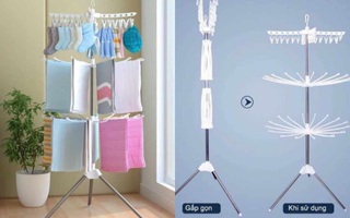 Dạo TikTok “nhặt” được 3 kiểu giá phơi tiết kiệm không gian triệt để cho nhà chật, món rẻ nhất giá chỉ 30k