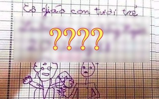 Học sinh tiểu học viết hai câu chúc cô giáo ngày 20/11, chỉ sai một chữ mà nội dung khiến cả mẹ lẫn cô toát mồ hôi hột: Xém tan cửa nát nhà