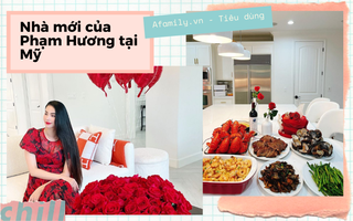 Không gian sống mới rất nhẹ nhàng ấm áp với gam màu xám trắng của Hoa hậu Phạm Hương