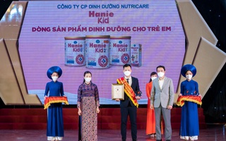 Có gì đặc biệt ở dòng sản phẩm dinh dưỡng Hanie Kid đạt Top 100 sản phẩm, dịch vụ tốt nhất cho gia đình, trẻ em 2021?