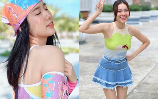 Ảnh chụp xa tố cáo vóc dáng Thuý Ngân khi không diện giày cao gót, bị cả Ninh Dương Lan Ngọc lấn át khoản lên đồ