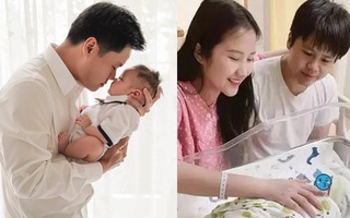 Phan Thành khoe ảnh bế con vô tình để lộ góc nghiêng cực phẩm của quý tử: "Con là món quà tuyệt vời nhất của cuộc đời ba"