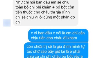 Con trai bị ngã rạn xương ở nhà hàng xóm, mẹ bỉm đòi phải trả toàn bộ chi phí bó bột nhưng bị dân mạng ''ném đá'' kịch liệt