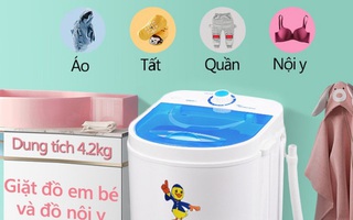 5 mẫu máy giặt mini chất lượng khiến chị em thấy là mua liền tay