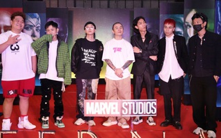 Bom tấn "Eternals" ra rạp, Binz cùng team Rap Việt mùa 1 háo hức đến xem Angelina Jolie hóa nữ chiến binh