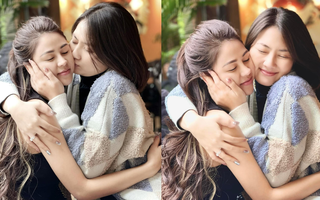 "Mẹ kế con chồng" Lương Thu Trang và Ngọc Lan ôm hôn thắm thiết khiến fan phải trêu chọc điều này