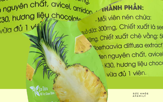 Kẹo dứa hỗ trợ giảm béo được quảng cáo "mỗi ngày 1 viên, một tháng giảm 10 ký": Bảng thành phần trên bao bì có thể giúp giảm cân nhanh trong thời gian ngắn?