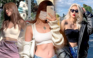 Đâu phải có mình Ngọc Trinh tự tin mặc bra top đi shopping, con gái Việt giờ ra đường cũng sexy và táo bạo chẳng kém cạnh
