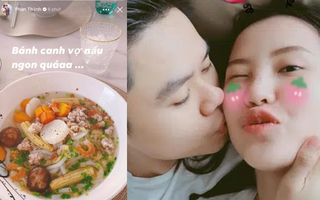 Phan Thành sử dụng mạng xã hội có lẽ chỉ để "nịnh vợ", nghìn năm mới xuất hiện nhưng toàn khen vợ "nấu ăn ngon"