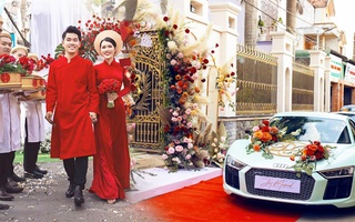 Cô dâu xinh như hoa hậu với dàn xe rước dâu trị giá 50 tỷ: Vợ thích ăn lẩu, chồng mở cả chuỗi nhà hàng, mẹ chồng luôn khen con dâu vì một điều đặc biệt!