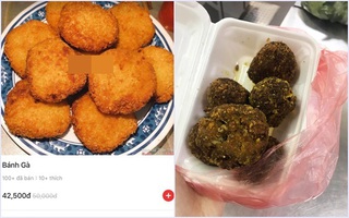 Mua bánh gà vàng rụm hấp dẫn nhưng mở hộp ra thấy hẳn mấy cục than, khách bức xúc lên mạng than nhưng dân mạng lại bò lăn ra cười