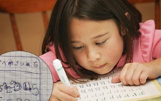 Cô khoe nét chữ "bá đạo" của đứa cháu sắp vào lớp 1, các bậc phụ huynh vừa buồn cười vừa rào rào bình luận vì đồng cảm