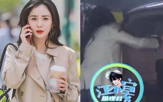 Dương Mịch cùng Hứa Khải ra bãi xe, mỹ nhân Tam sinh tam thế Thập lý đào hoa bị soi cảnh tự xách vali siêu to