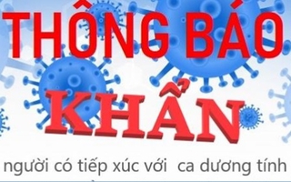 Hòa Bình: Tìm người có tiếp xúc với bệnh nhân BN3392 và BN3393