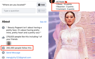Cảnh báo: Xuất hiện fanpage Miss Universe giả mạo câu like share trắng trợn bằng vote giả, khiến trăm nghìn người đổ xô bình chọn